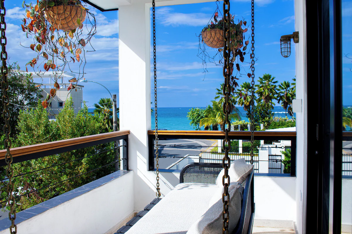 Ocean view from a Villa Azure Hotel balcony